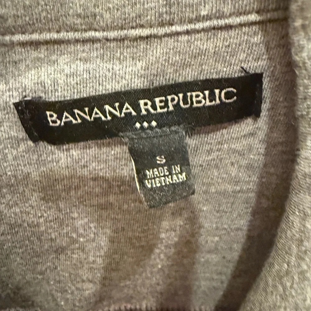 Banana Republic Red Stretch Zip Up Jacket Multi-Pocket Grey Lined Size Small
